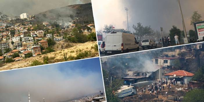 İzmir dumanlar altında: Alevler evlere sıçradı