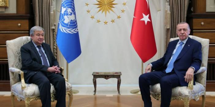 Erdoğan Guterres'le görüştü: Çözümün anahtarı KKTC'nin tanınması