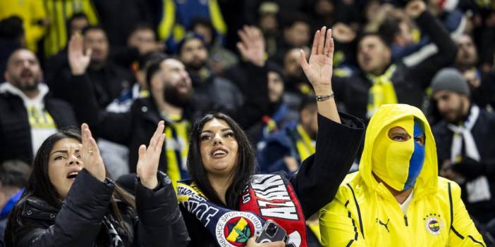 Fenerbahçe taraftarından Hollanda'da Filistin'e destek! 'Özgür Filistin'