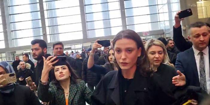 Serenay Sarıkaya ifade vermek için adliyede