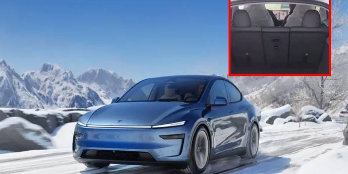 Tesla Model Y Juniper'dan bomba gibi yenilik! Elektrikli katlanır koltuklar ilk kez görüntülendi!