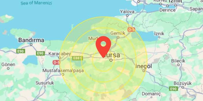 Bursa'da korkutan deprem