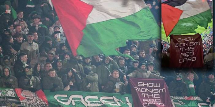 Celtic taraftarı, İsrail protestosunu sürdürüyor: Siyonizm'e kırmızı kart göster