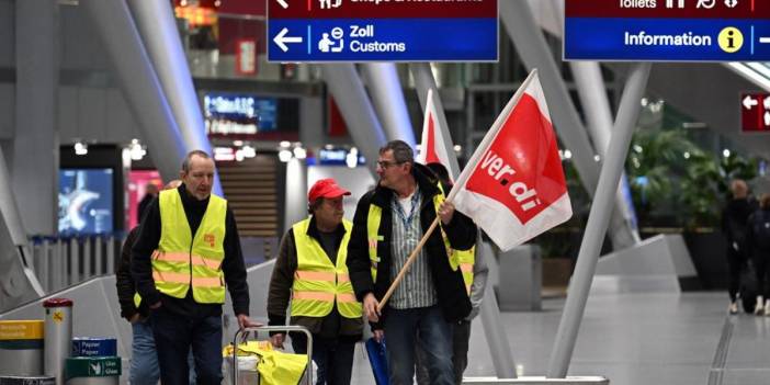 Almanya’da büyük grev: 510 bin yolcu ve 3 bin 400 uçuş etkilenecek