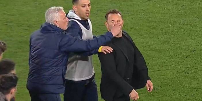 Galatasaray derbiyi kazandı: Mourinho'dan Okan Buruk'a fiziksel müdahale