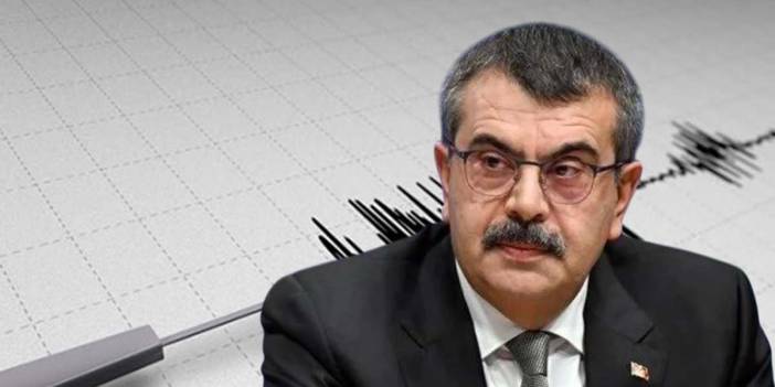 Milli Eğitim Bakanı'ndan deprem sonrası okullarla ilgili açıklama! Okullar tatil mi olacak?
