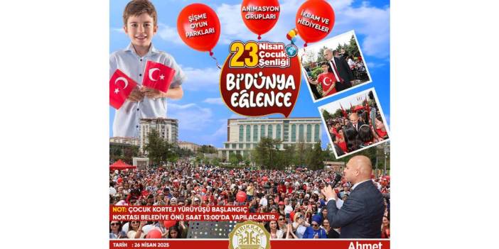 23 Nisan coşkusu Kırıkkale’de çocuk şenliği ile devam ediyor
