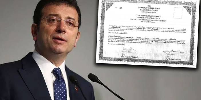 İmamoğlu'nun diploması silindi