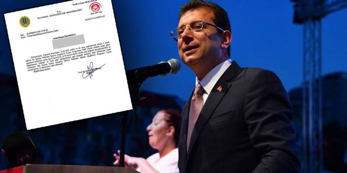 İmamoğlu'nun diploma iptal kararı tebliğ edildi