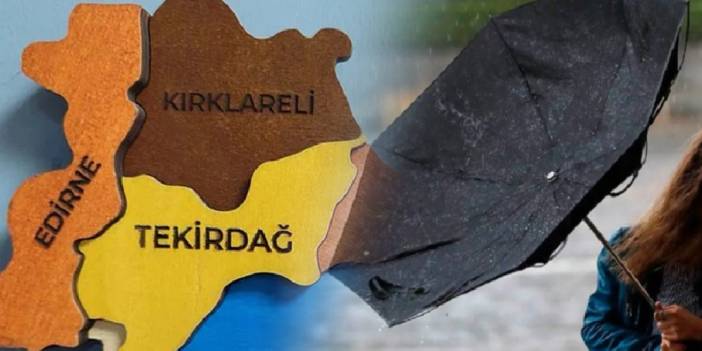 Son dakika... Meteoroloji uyarı no 197 ile uyardı: Trakya'da gece yarısı alarmı