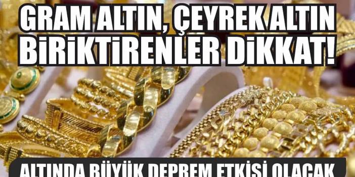 Gram altın biriktirenler dikkat! Piyasalar kan gölüyken en güvenilir ekonomistten kritik altın uyarısı! 'Hemen alın'