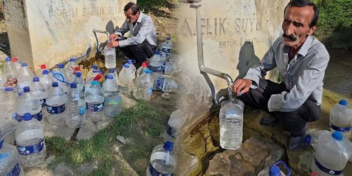 Çeşmeyi işgal eden şahıs, su dolduranlara izin vermedi! 'Şifalı su mafyası' vakası hayrete düşürdü