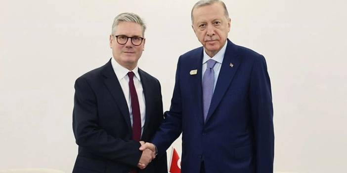 Erdoğan, Starmer ile görüştü