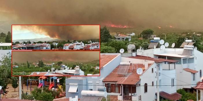 İzmir'de orman yangını dehşeti! Alevler ilçe merkezine yaklaşıyor: Bölge halkı teyakkuzda
