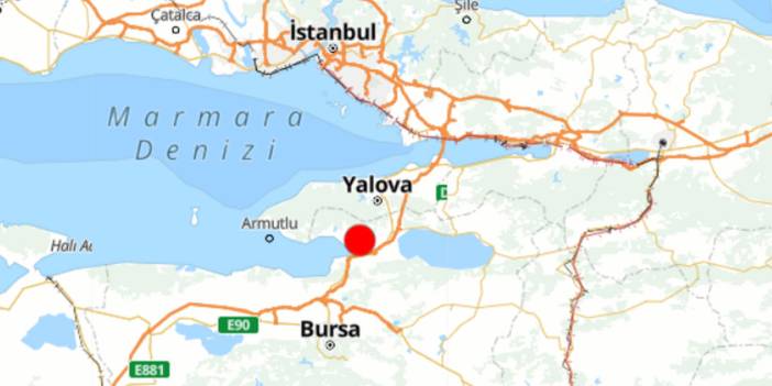 Bursa'da korkutan deprem
