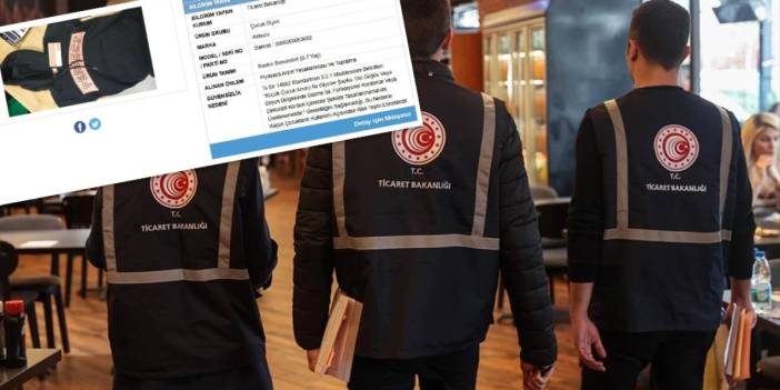Bakanlık bir çocuk giyim ürününün satışını yasakladı, piyasadan toplatılıyor