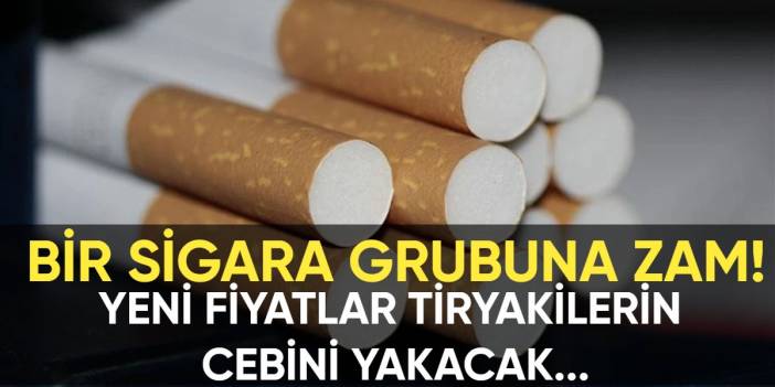 O sigara grubuna dev zam! Tiryakileri üzecek: 5 TL'lik zam yapıldı! O sigara 94 liraya yükseldi