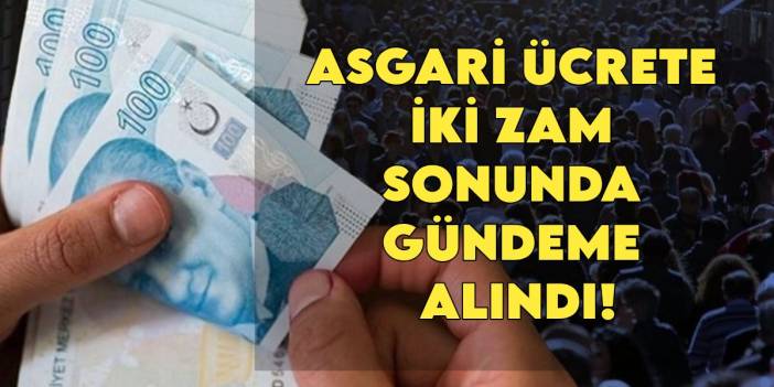 Asgari ücrete iki zam mı geliyor? AK Parti'den kritik hamle: Milyonlarca çalışana iyi haber