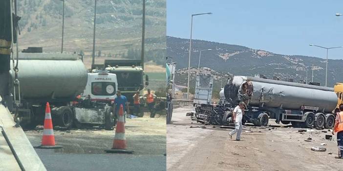TAG Otoyolu'nda kamyon ile tanker çarpıştı: 2 kişi hayatını kaybetti