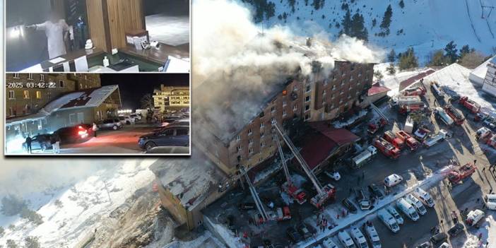 Kartalkaya'daki faciadan yeni görüntüler: Yangın başladığı an panik halinde kaçtılar