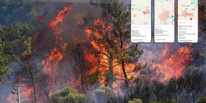 Türkiye alevlere teslim oldu! Bursa, Karabük, Maraş yanıyor: İşte Google Haritalar'dan adım adım yangınları takip etme yöntemi