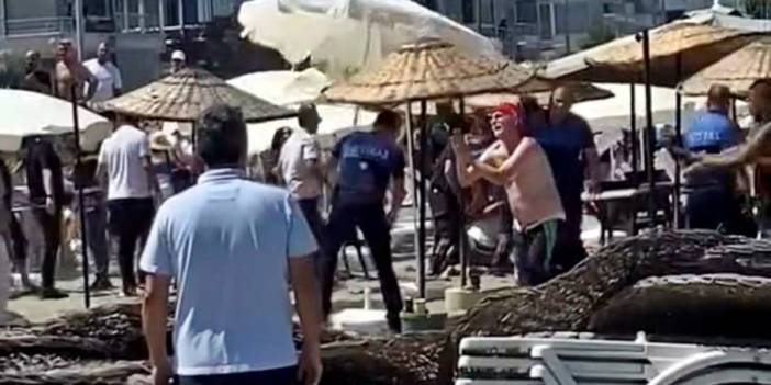 Plajda rezalet: Halkın hakkını gasp edenlere kim dur diyecek! Ücretsiz plajda ücretli şezlong kavgası