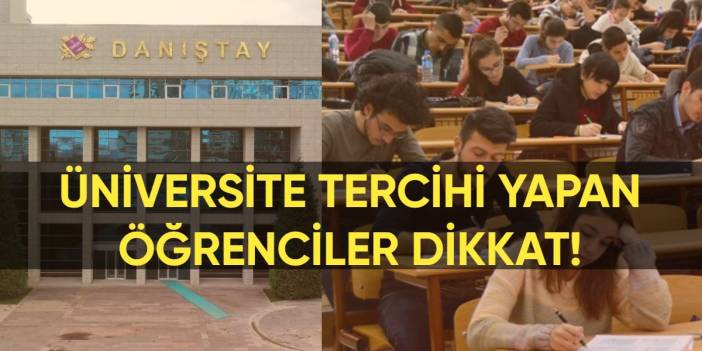 Üniversite tercihi yapan öğrenciler dikkat! Danıştay’dan Hukuk Fakültesi tercih barajı kararına yürütmeyi durdurma