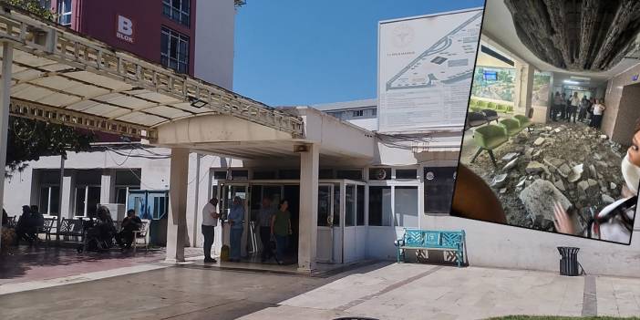 'Çürük' raporuna rağmen tahliye edilmemişti: Denizli Devlet Hastanesi'nde tavan çöktü