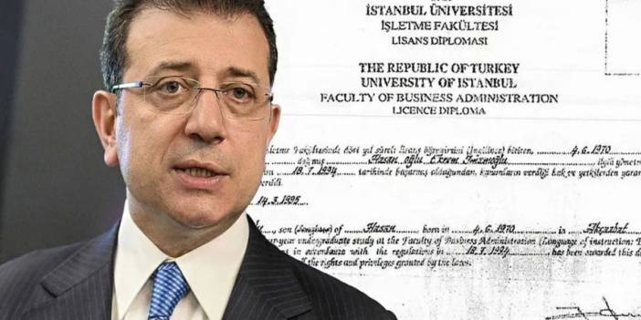 İmamoğlu ile birlikte 28 kişinin diploması YÖKSİS'ten silindi