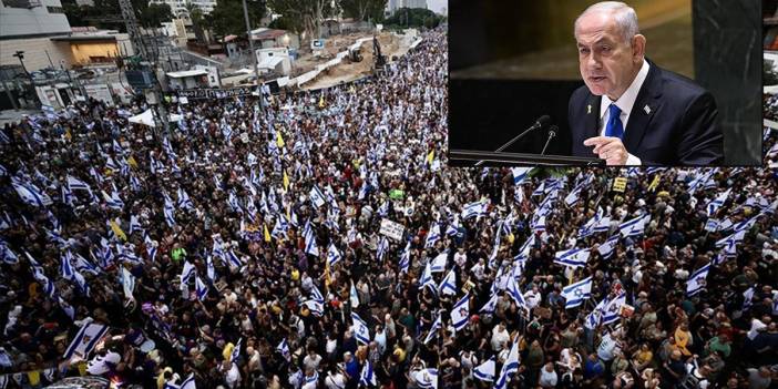 İsrail'de Netanyahu'nun Gazze'yi işgal planına karşı genel grev