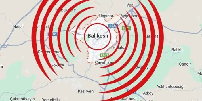 Balıkesir'de ard arda deprem