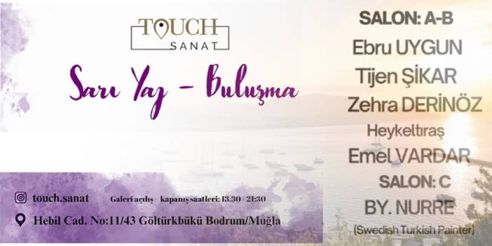 Bodrum’da “Sarı Yaz Buluşma” sergisi açılıyor: sanatla yazın sıcak tonları buluşuyor...