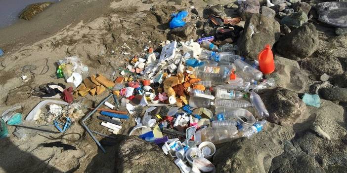 Vahim tablo! Karadeniz sahilleri, insan eliyle çöplüğe dönüştü