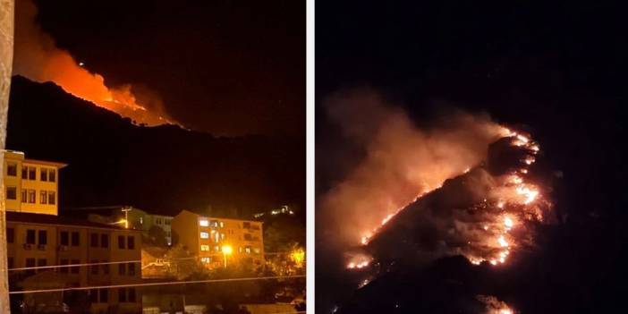 Marmara Adası'nda korkutan yangın: Erdek ve Avşa'dan yardım gemileri yola çıktı