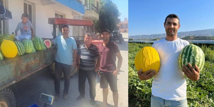 Tarlada kalmasın diye çözümü buldular: Baba-oğul ürünlerini traktörle satıyor!