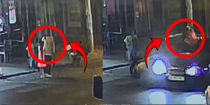 Yaya geçidindeki feci kaza kamerada: Otomobil anne ve kızını biçti