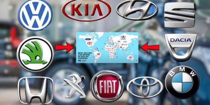 2024’te dünyanın en çok satan markaları haritası ortalığı salladı! Türkiye'de Fiat dünyada...
