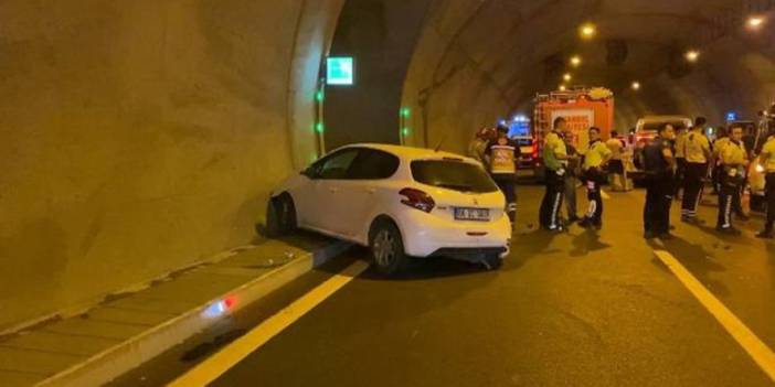 Cebeci Tüneli'nde 9 araç birbirine girdi: 2'si ağır 4 kişi yaralı