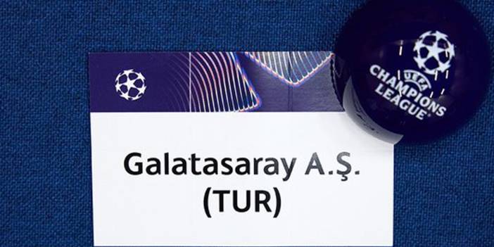 Galatasaray'ın Şampiyonlar Ligi fikstürü belli oldu