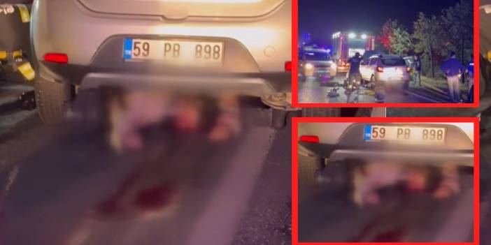 Çorlu'da korkunç olay! Sürücü 'köpeğe vurdum sandım' dedi: Otomobilin altından cesedi çıktı!