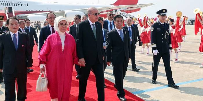 Erdoğan, Şanghay zirvesi için Çin'de