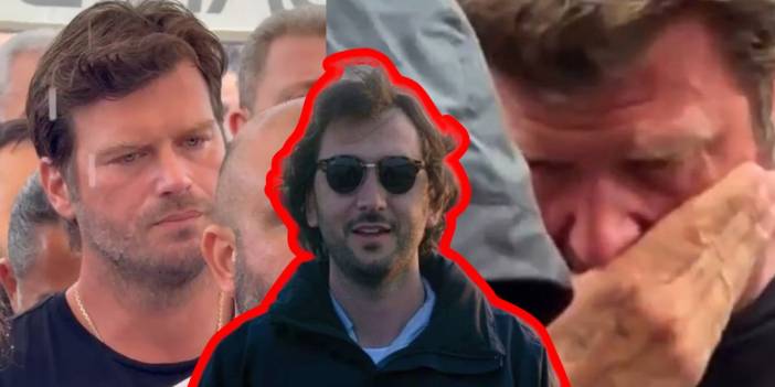 Ünlü oyuncu Kıvanç Tatlıtuğ böyle ağladı! İş insanı Halit Yukay son yolculuğuna uğurlandı