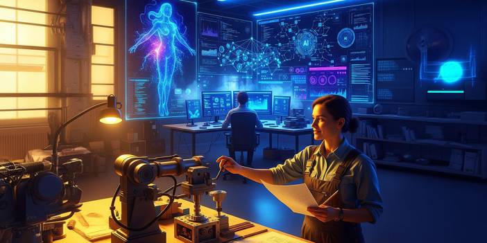 İşyerinde robot kavgası! Kim daha iyi çalışacak?