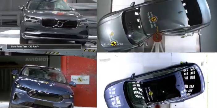 Volvo S90’ın meşhur çarpışma testi ile Togg T10F’in testi karşılaştırıldı! İşte o video