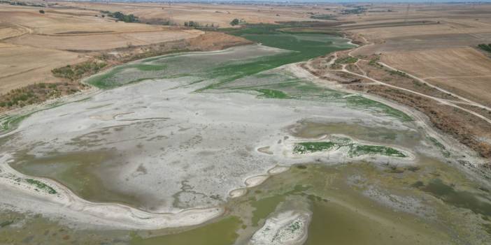Tekirdağ'da kuraklık alarmı: Türkmenli Göleti kuruma noktasına geldi
