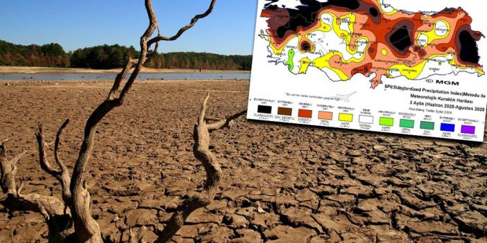 İstanbul ve birçok şehir haritada siyaha döndü: Türkiye kuraklığın pençesinde