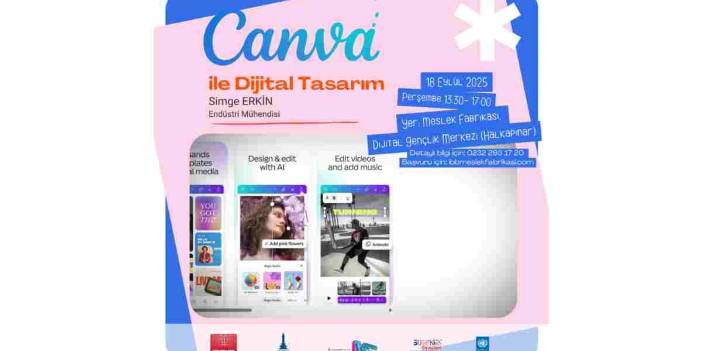 Dijital Gençlik Merkezi'nde "Canva" eğitimi başlıyor