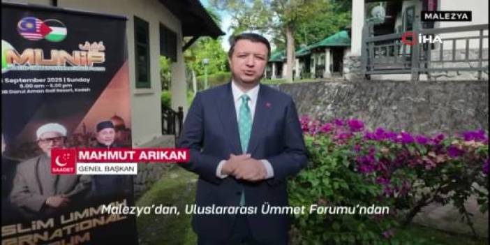 Arıkan, Malezya'da konuştu: Sumud Filosu'nun yolu açık, menzili Gazze olsun