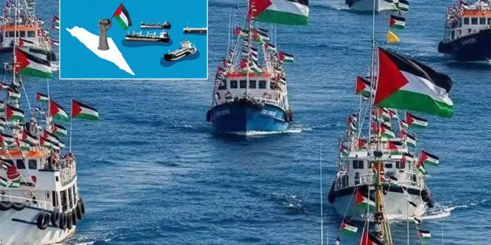 Malta açıklarında dev konvoy: 50'den fazla gemi Gazze için birleşiyor