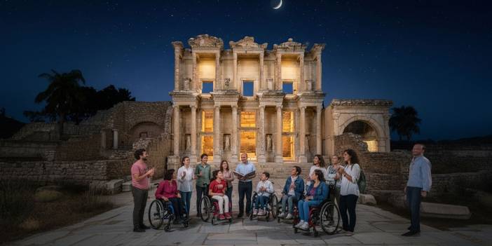 Efes Antik Kenti'nde bir ilk: Engelsiz bireyler, tarihin kalbinde!